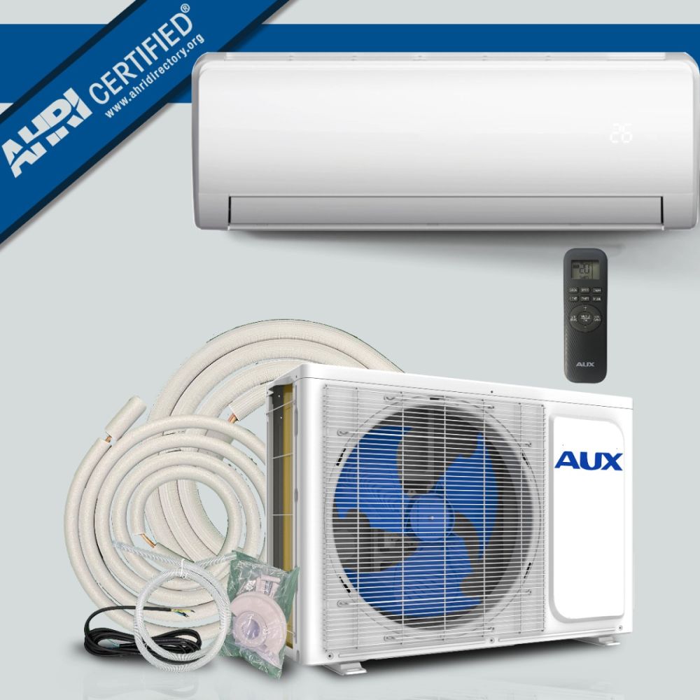 AUX 36000 BTU Ductless Air Conditioner Heat Pump MINI Split 3 TON 230V 17 SEER 25 ft Line set Non WiFi Control